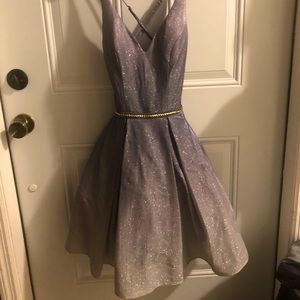 Purple/Silver Camille La Vie spaghetti strap dress